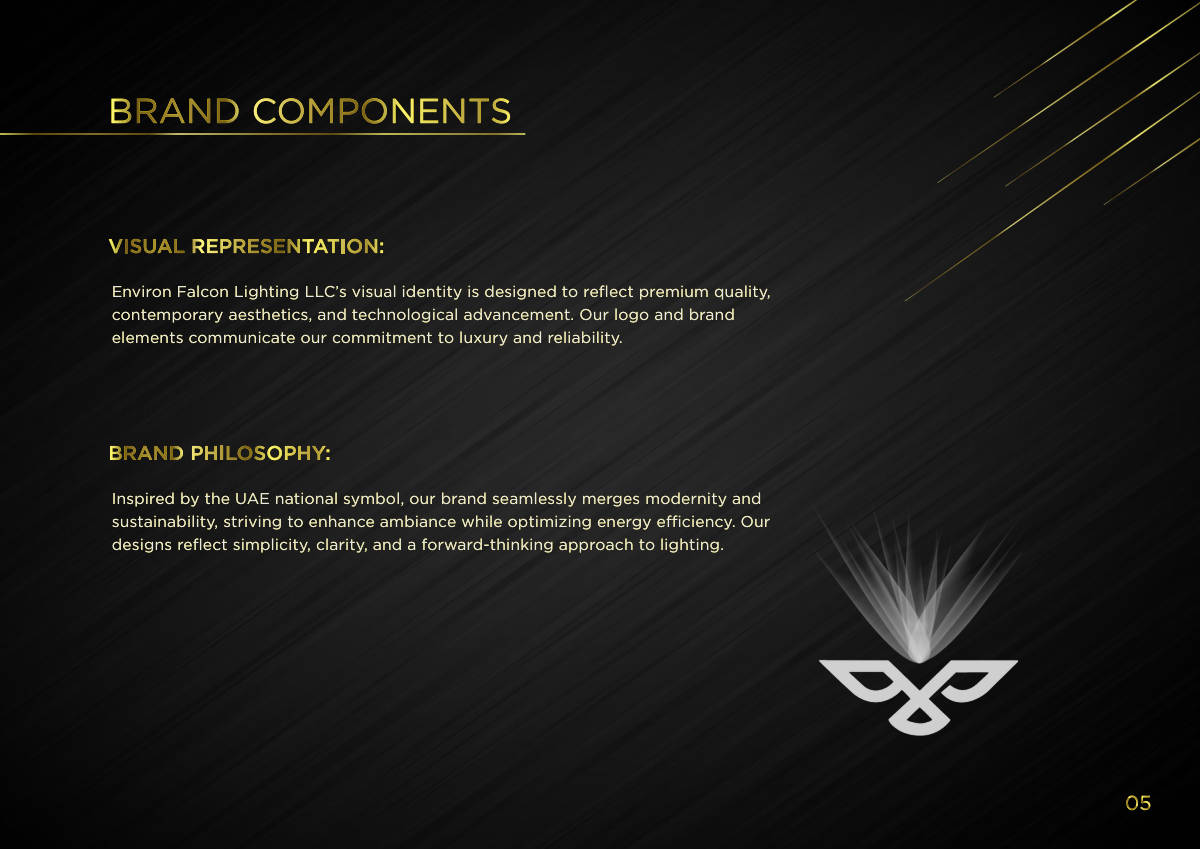 ENVIRON FALCON LIGHTING · Brand guideline page 5