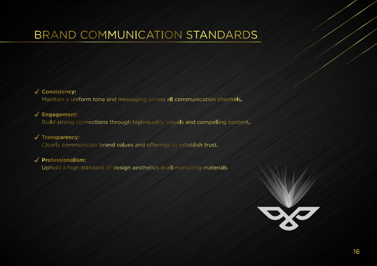 ENVIRON FALCON LIGHTING · Brand guideline page 16