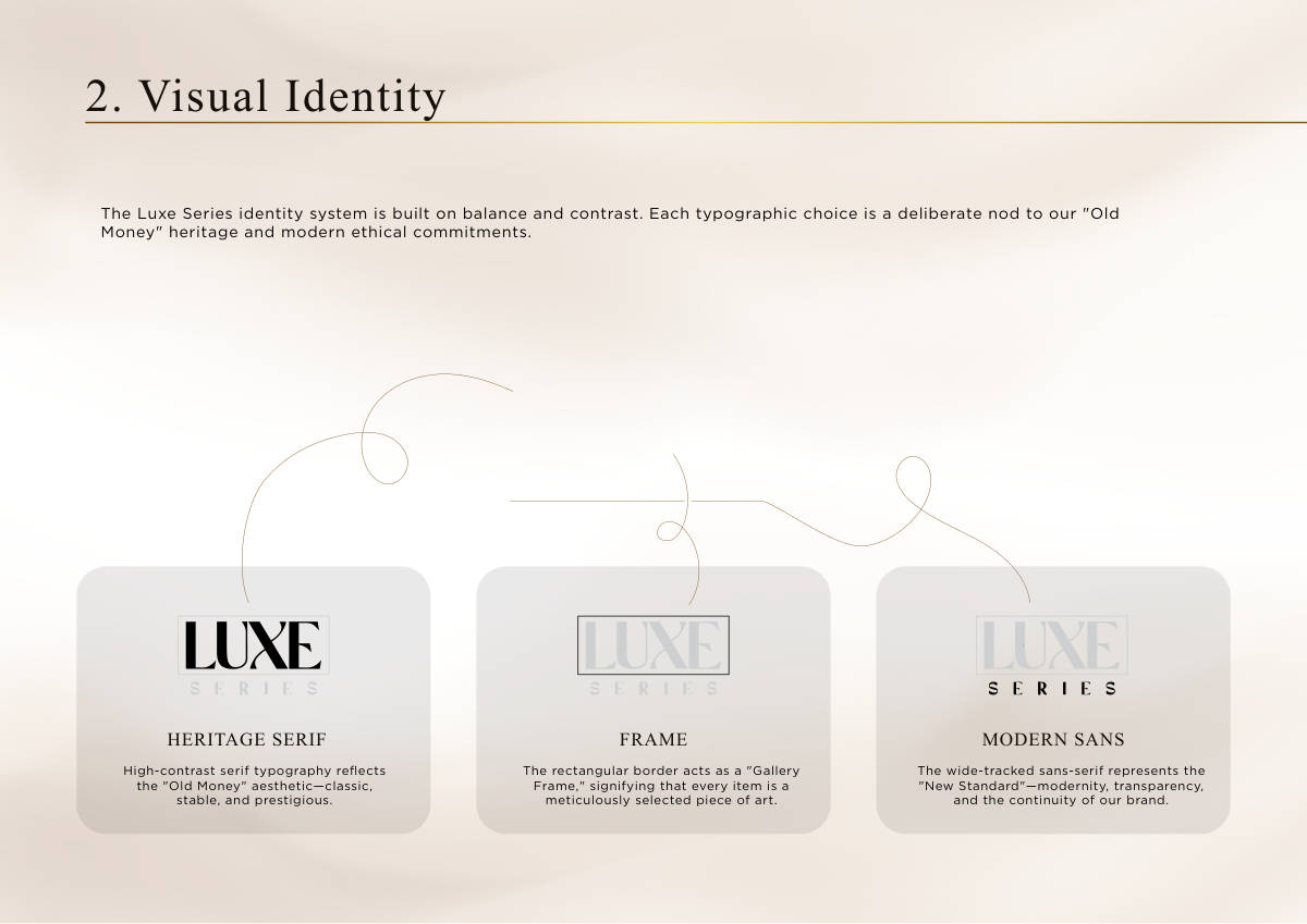 LUXE SERIES · Brand guideline page 3