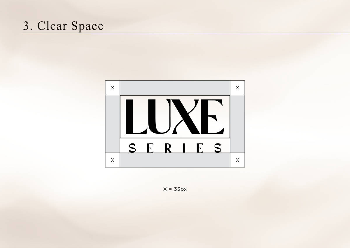 LUXE SERIES · Brand guideline page 4