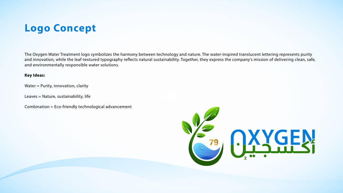 OXYGEN WATER TREATMENT · Brand guideline page 4