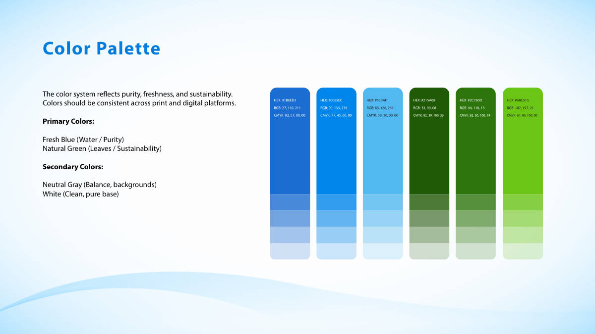 OXYGEN WATER TREATMENT · Brand guideline page 10