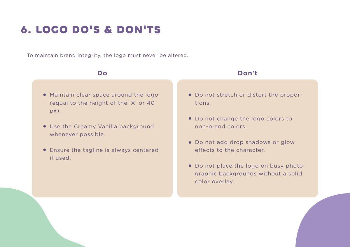YUKO CREAM · Brand guideline page 7