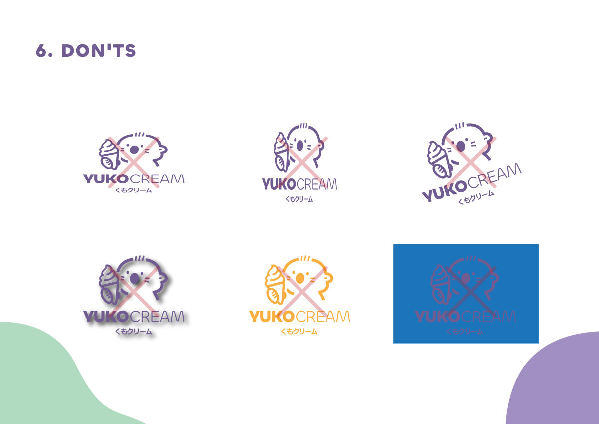 YUKO CREAM · Brand guideline page 8