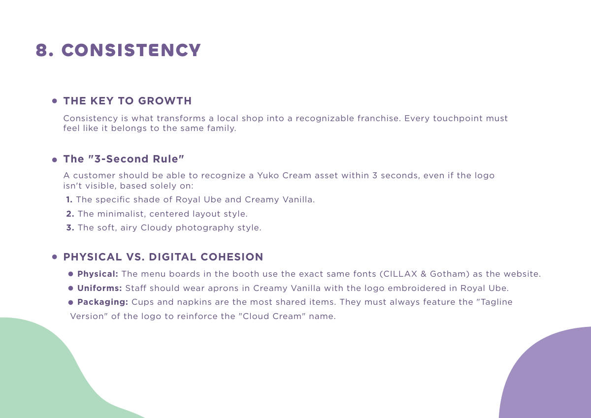 YUKO CREAM · Brand guideline page 12
